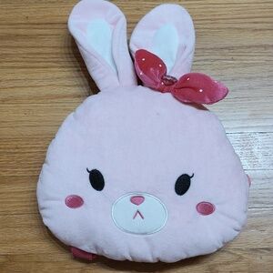 Cute Pink Bunny Plush Backpack
